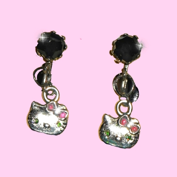 Stamped Sanrio Girl's Hello Kitty Clip Earrings - Picture 11 of 13